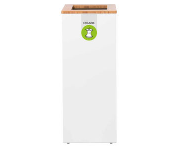 Lune Paxa - modular circular waste bin with bamboo or plastic lid