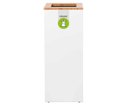 Lune Paxa - modular circular waste bin with bamboo or plastic lid