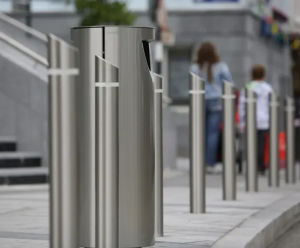 S23 Bollard - stainless steel security post for pathways and streets