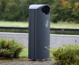 S16.2 Litter Bin - steel outdoor litter bin with ashtray, 120L capacity - on this page