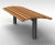 S19 Bench - hardwood and steel outdoor seating for public spaces 0