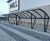 S04 Cycle Shelter - steel and polycarbonate outdoor bike storage 0