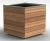 S39 Planter - hardwood and steel outdoor planter with seating rim 4