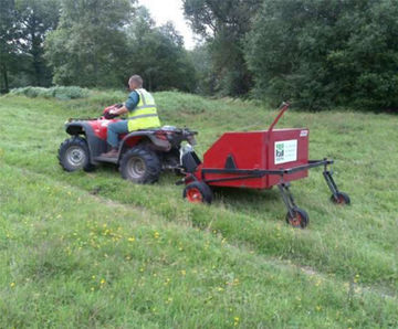 Conventional Seeding, Hydroseeding and seed collection at A3 Hindhead