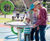 Swing Ball Play Panel - outdoor playground marble game panel for 4 players 2