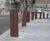 Hesperia - steel or corten steel square bollards 1