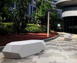 Hoba - contemporary concrete outdoor bench for public spaces