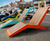 Live - contemporary outdoor WPC and steel chaise lounge for public spaces 1