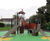 Metropolis J38303 - steel playground with slide, climbing, playhouse 0