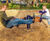 Rotatwin - steel 2-seat rotating spring playground seesaw for children 2