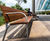 Riva - contemporary outdoor timber and aluminium seat with armrests 5