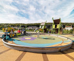 Ludic Express - rotating stainless steel playground car track for kids
