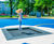 Square Trampoline - outdoor steel and rubber playground jumping equipment 1