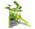 Kanopé Ka'Yop Inclusive - steel outdoor playground with slide & play panels 1