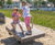 Mine Trolley - 4-user standing playground spring rocker, HPL and steel 1