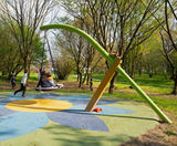 Pendulum Swing With Pod Seat - steel playground swing for 5 children - on this page