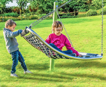 Early Years Basket Swing - steel frame group playground swing seat