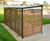 Linear - timber and steel cycle shelter with polycarbonate roof 5