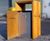 Deacon - 100L contemporary timber and steel outdoor litter bin 7