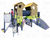 Dream Hamlet - steel and HPL playground with slide, tunnel, and climber 0