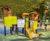 Dream Village - steel playground with slides, tunnel, and playhouses 0