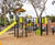J38553 Adventure - steel multi-play structure with slides and climbers 2