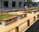 Holgate - contemporary steel and timber outdoor seating for public spaces - on this page