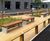 Holgate - contemporary steel and timber outdoor seating for public spaces 0
