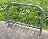 Sheffield - single-sided mild steel rack for 10 scooters - on this page
