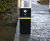 S50 Litter Bin - steel outdoor waste bin with ashtray for streets 1