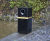 S50 Litter Bin - steel outdoor waste bin with ashtray for streets 3