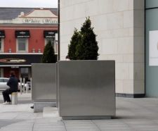 S57 Planter - stainless steel outdoor planter for public spaces