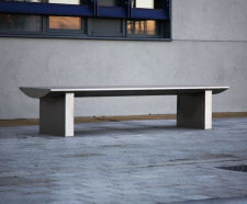 S32 Bench - stainless steel outdoor seating for public spaces