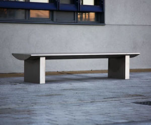 S32 Bench - stainless steel outdoor seating for public spaces