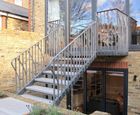 Bespoke balcony and staircase for London residence