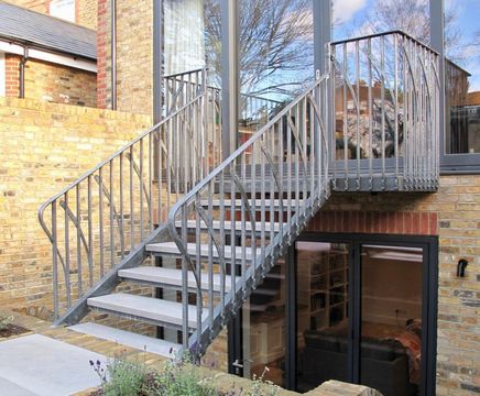 Bespoke balcony and staircase for London residence
