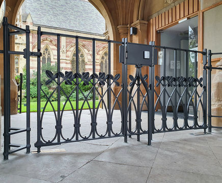 Forged steel gates and handrails for Balliol College
