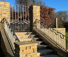Bespoke gates and lightwell railings for private home