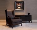 Blake armchair with wooden frame