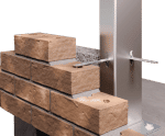 Stainless steel and mild steel windposts for facades and brick walls