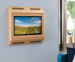 Wall-mounted, secure, anti-ligature TV cabinets