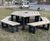 Sienna recycled plastic picnic table with seating (seats 9) 0