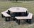 Sienna recycled plastic picnic table with seating (seats 9) 2