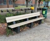 Bonn 360 - Recycled plastic long bench - on this page
