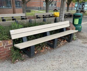 Bonn 360 - Recycled plastic long bench