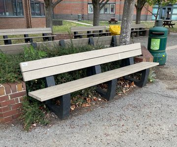 Bonn 360 - Recycled plastic long bench
