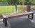 Canvas 180  - 1.9m straight recycled plastic bench 1