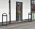 Door Barrier - steel protective guard for non-powered commercial doors 2