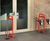 Door Barrier - steel protective guard for non-powered commercial doors 0