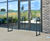 Door Barrier - steel protective guard for non-powered commercial doors 12